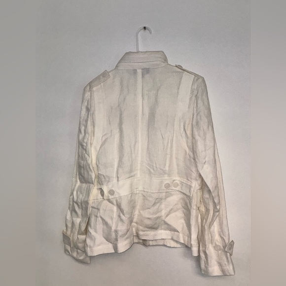 Talbots Women's white 100% Linen Jacket nwot size 12 - Picture 11 of 11